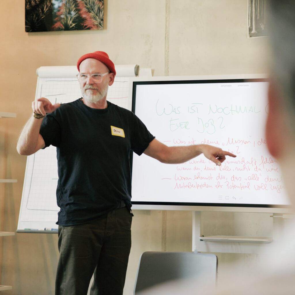 Oliver Theisen im Team-Training der Vertriebsakademie